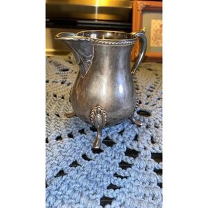 Towle E.P. Silver Plated creamer with Ornately Decorated Base and Handle